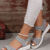 Peep Toe Cloth Sandals