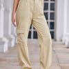 Straight Denim Cargo Pants