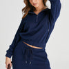 Drawstring Half Zip Hoodie And Joggers Active Set