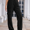 Straight Denim Cargo Pants