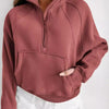 Half Zip Long Sleeve Sweatshirt