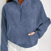 Half Zip Long Sleeve Sweatshirt