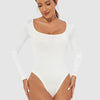 Full Size Scoop Neck Long Sleeve Bodysuit