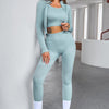 Tank Cropped Active Top And Pants Set