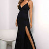 Lace-Up Spaghetti Strap Split Dress