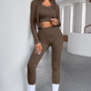 Tank Cropped Active Top And Pants Set